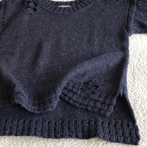 Wildfox After Party wool blend distressed sweater S - Picture 7 of 16